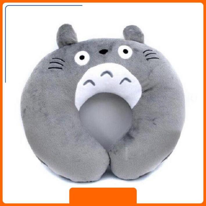 [CHUẨN LOẠI 1 - FREESHIP] Gối kê cổ gối chữ U Totoro chất liệu vải nhung cao cấp