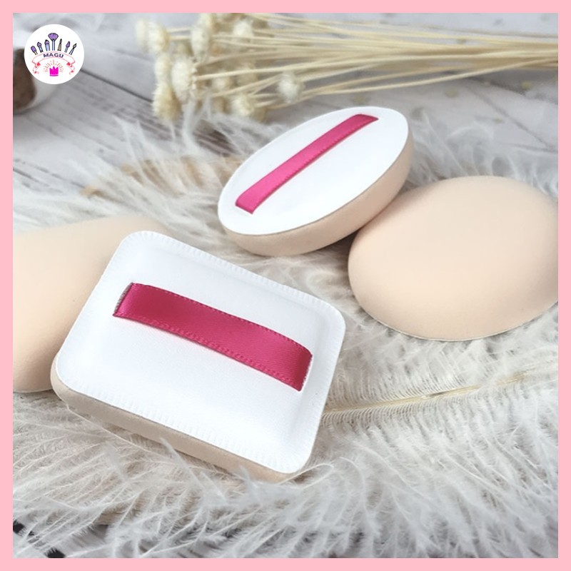 Bông phấn trang điểm cao cấp có hộp đựng đi kèm, chất liệu mềm mại thoải mái Mã SB088
