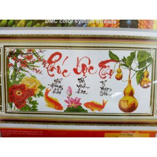 Tranh thêu phúc lộc thọ 8099