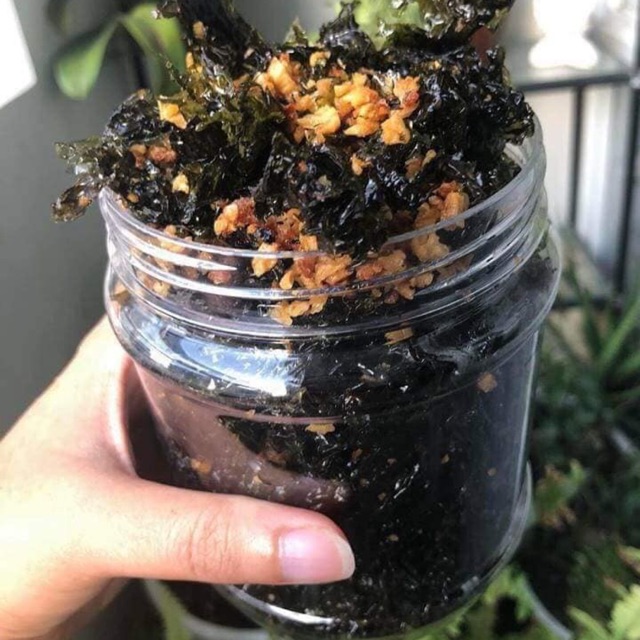 RONG BIỂN CHÁY TỎI hũ 200gr | Shopee Việt Nam