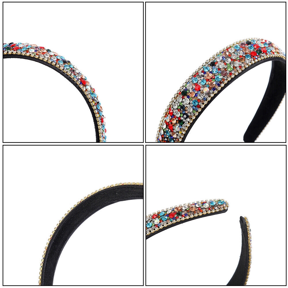 Băng đô cài tóc đính đá nhiều màu sắc/ màu bạc xinh xắn thời trang