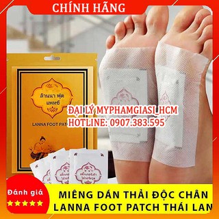 10 Miếng Dán Chân Thải Độc Detox Lanna Foot Patch