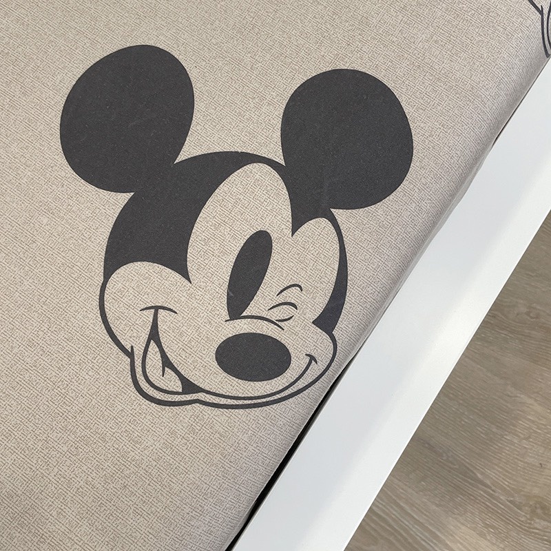 Bộ ga gối ETAMI drap giường cotton poly 5D mickey , ga trải giường + 2 vỏ gối nằm Mickey