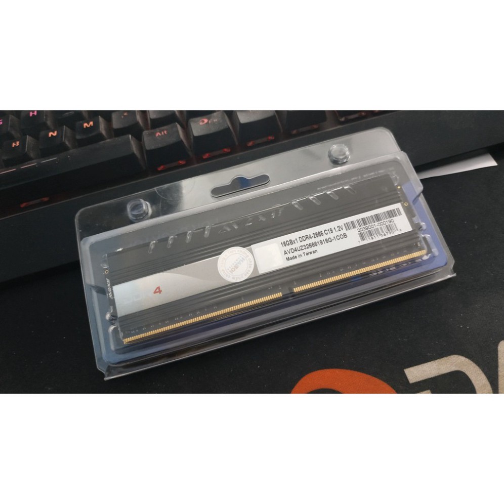 HOT- Bộ nhớ trong Ram Desktop AVEXIR 1COB Blue  16GB  DDR4 2666Mhz - New - BH 36 Tháng
