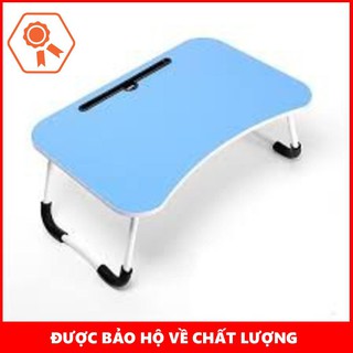 Bàn laptop đa năng gấp gọn ( Khe cắm Ipad + đựng ly )