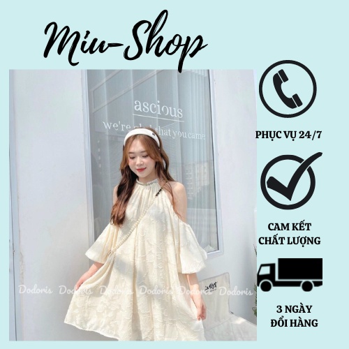 Váy cổ yếm ren siêu xinhh