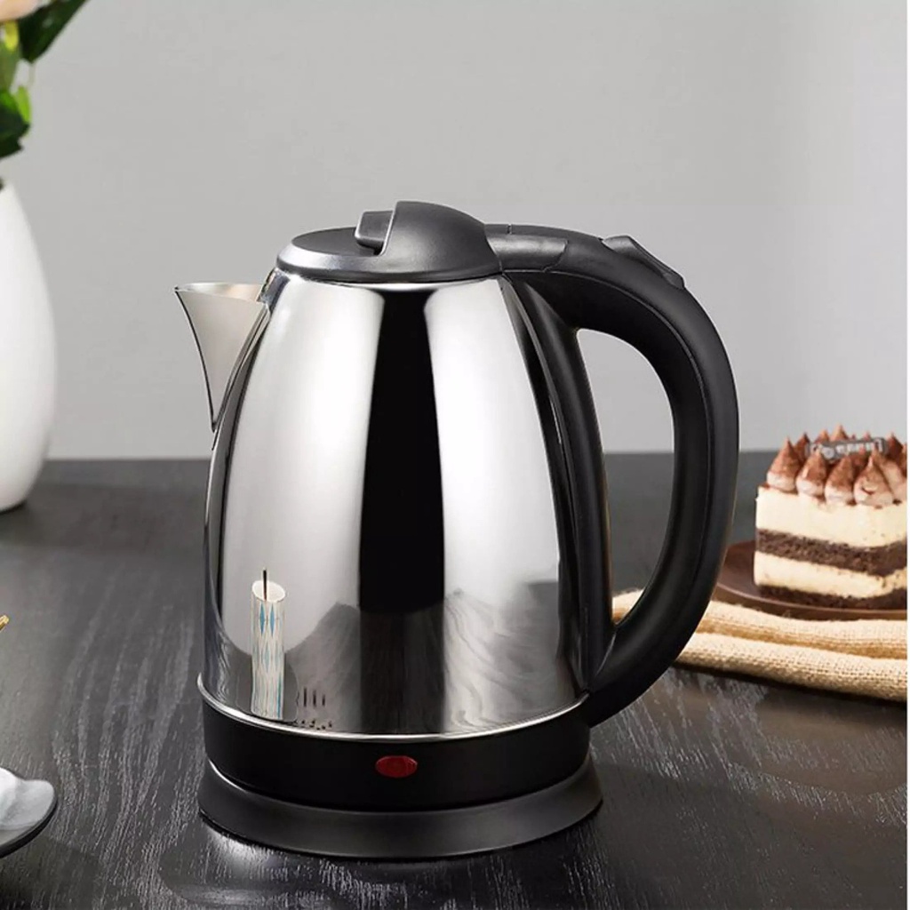 Bình Đun Nước Siêu Tốc Inox Dung Tích 1.8L - Hàng Cao Cấp Inox Độ Bền Cực Cao - Bách Hóa Online