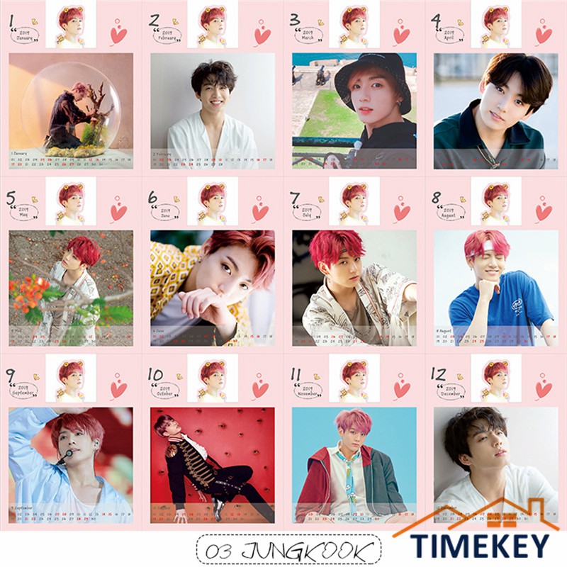 Bộ lịch để bàn TK KPOP BTS