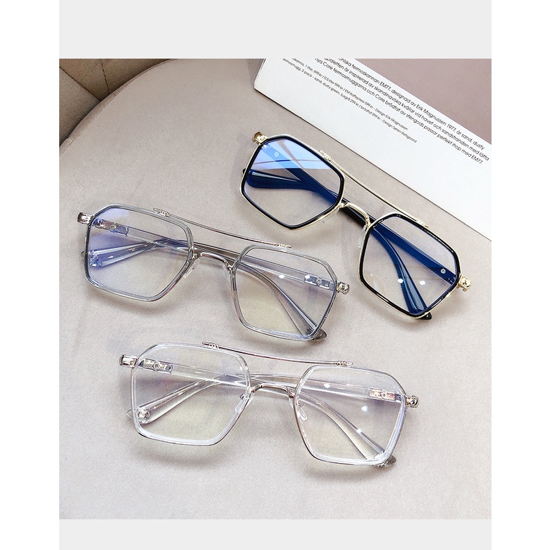 Mắt kính gọng lớn chống ánh sáng xanh kiểu dáng thời trang sành điệu