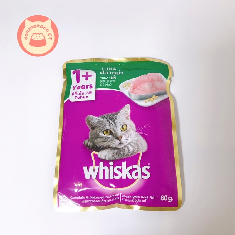 THỨC ĂN PATE CHO MÈO WHISKAS | 80G | THÁI LAN