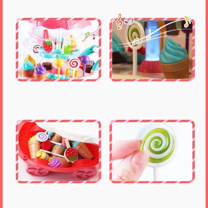 Xe kem có nhạc đèn