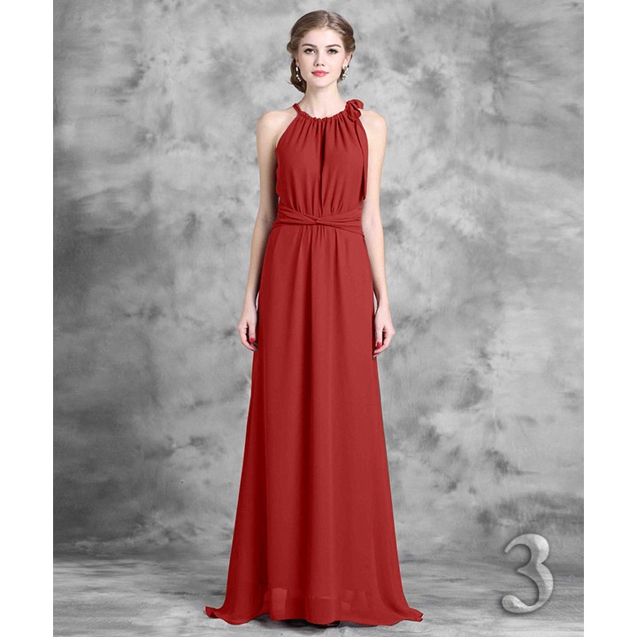 Đầm Maxi cổ Yếm