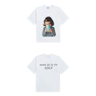 Áo thun ngắn tay cổ tròn ADLV White Baby Face A Mug Trắng ADLV Unisex