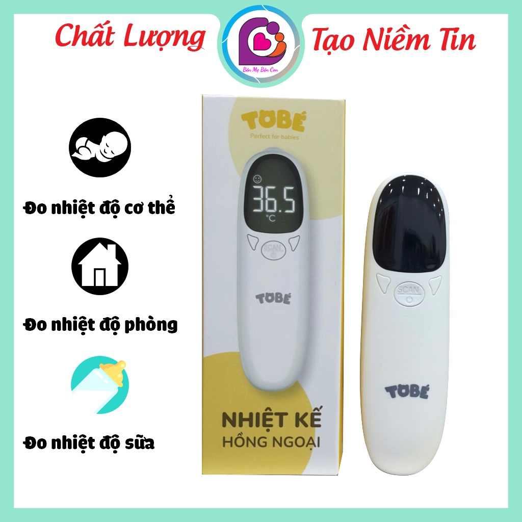 Nhiệt kế hồng ngoại, nhiệt kế đo trán To Bé độ chính xác cao