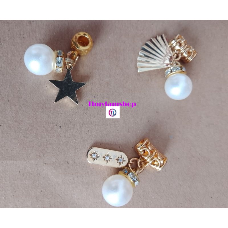 Charm ống lùa hạt châu cao cấp mic phụ kiện làm handmade xinh xinh tại ThuyLamShop