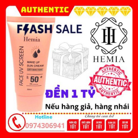 [CHÍNH HÃNG] Kem Chống Nắng HEMIA Nhập Khẩu Hàn Quốc Dưỡng Trắng Make up Bảo Vệ Da Chống Lão Hoá- Da Dầu, Da mụn, Da khô | BigBuy360 - bigbuy360.vn
