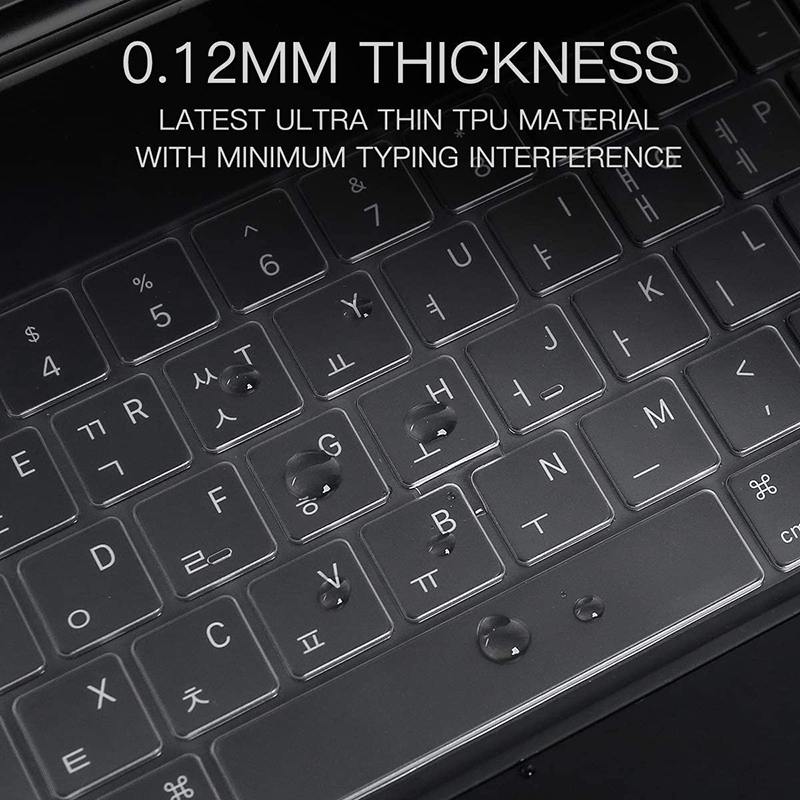 Bộ bảo vệ bàn phím TPU siêu mỏng cho Apple iPad Magic Keyboard (Thế hệ thứ 2) 11 inch & 12,9 inch, 2020 iPad Pro 11 '' & 12,9 '' iPad Air 4 10,9 '' 2020