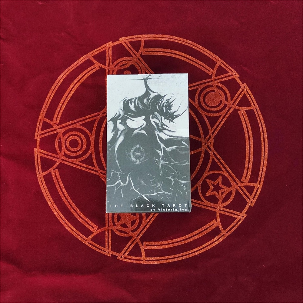 [Size Gốc] The Black Tarot 78 Lá Bài 7x12 Cm Tặng Đá Thanh Tẩy S92