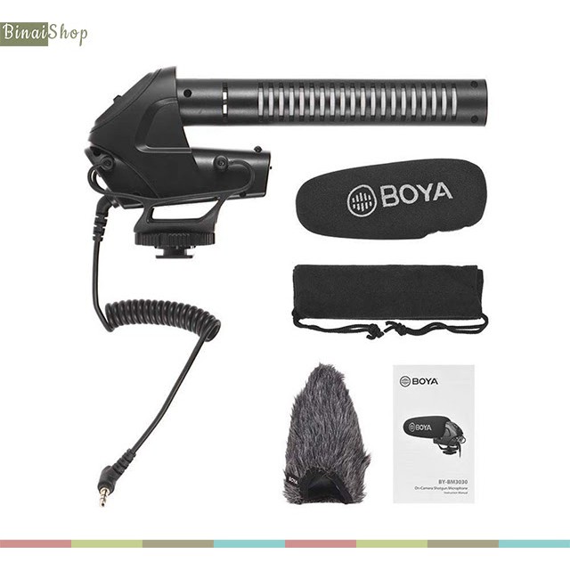 [Mã ELHACE giảm 4% đơn 300K] Micro shotgun cho máy ảnh, máy quay Boya BY-BM3030