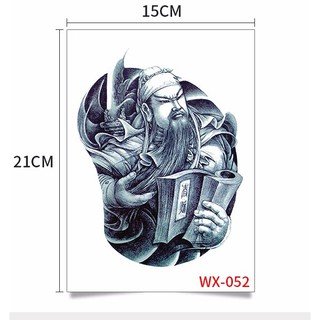 Hình xăm dán bắp kích thước 15x21cm