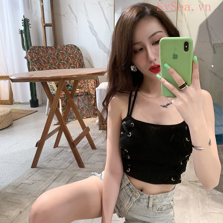 Áo Hai Dây Dệt Kim Form Ôm Kiểu Quyến Rũ Cho Nữ