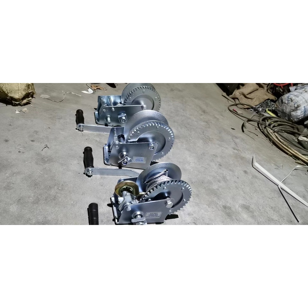 Tời quay tay 800LBS 360kg, 1200LBS 545kg, 2000LBS 1000kg, 3000LBS 1360kg cáp dài 8m