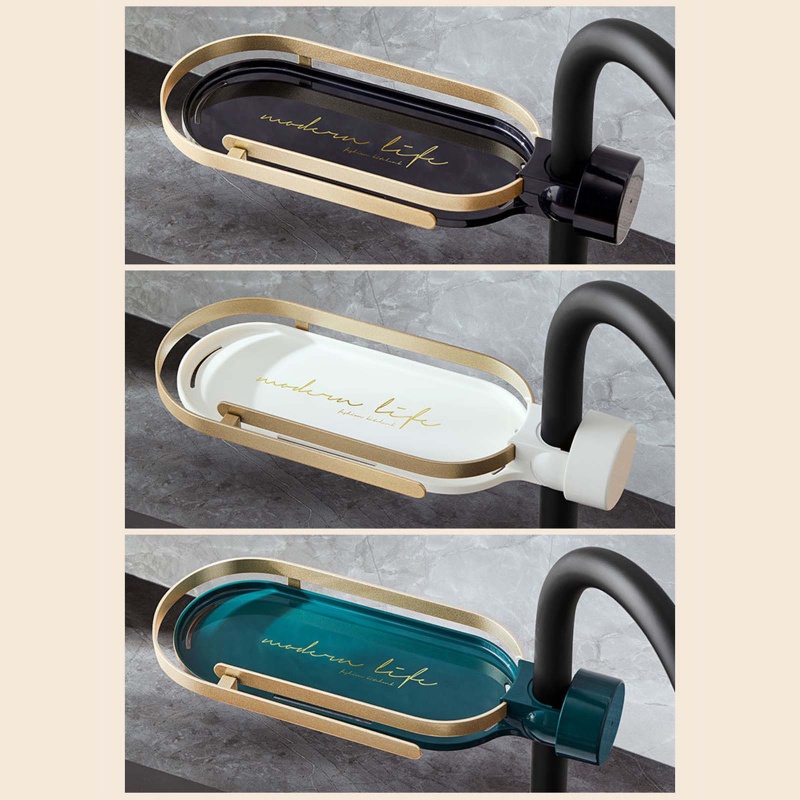 Giá Đỡ Miếng Bọt Biển Rửa Chén Gắn Vòi Nước Đa Năng Tiện Dụng Cho Nhà Bếp / Phòng Tắm