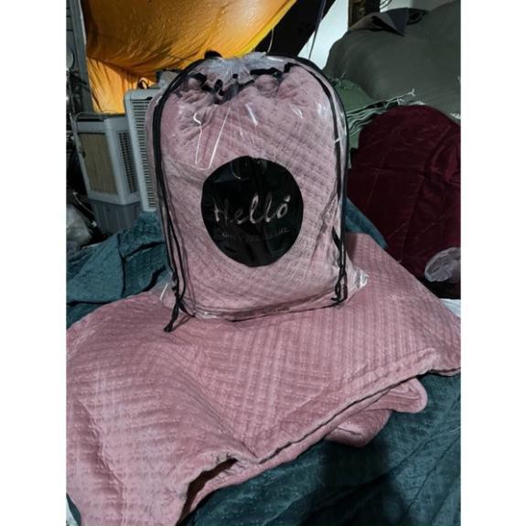 Ga gối nỉ nhung Ong - sét 3 món