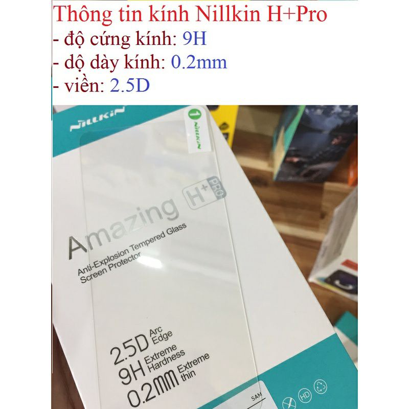 Kính cường lực Samsung Galaxy S23 FE,S23 Plus,S20 FE 2020 s20fe, S22 , S22 Plus s22+ chính hãng Nillkin Amazing H+ Pro