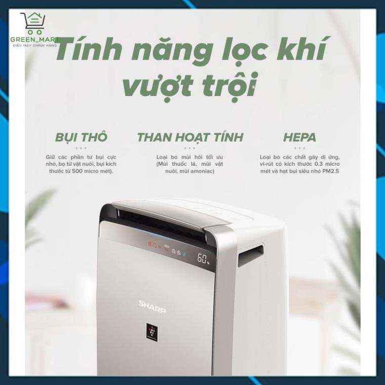 Máy hút ẩm và lọc không khí Sharp DW-J27FV-S