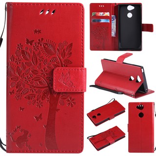 Ốp lưng điện thoại bằng da dành cho Sony Xperia XA1/Z6/XA2