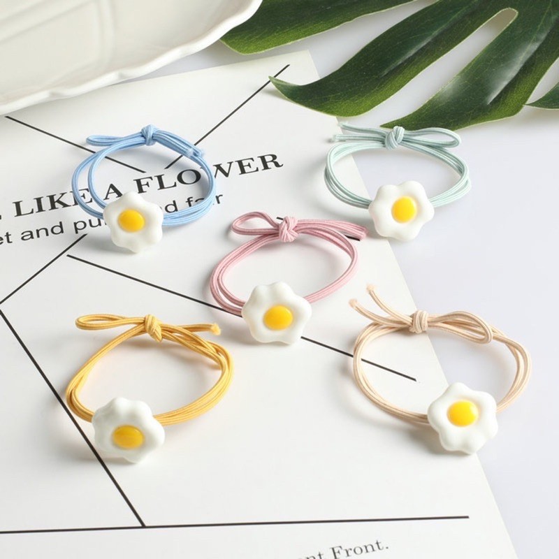 CỘT TÓC XINH HÌNH SÓC, HOA CÚC, BÚP BÊ, TRÁI CÂY...