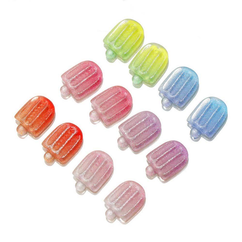 Phụ Kiện Trang Trí Móng Tay Trong Suốt Hình Que Kem 3D DIY|Phụ Kiện Trang Trí Móng Tay Charms