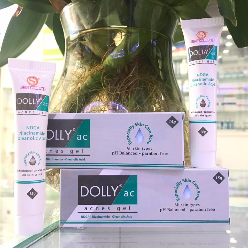 Gel / Kem ngừa mụn và giảm thâm do mụn Dolly Acnes Acne AC Gel 15g Gamma