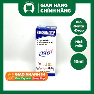 Bio Gentadrop 10ml - Dung dịch nhỏ mắt cho chó mèo