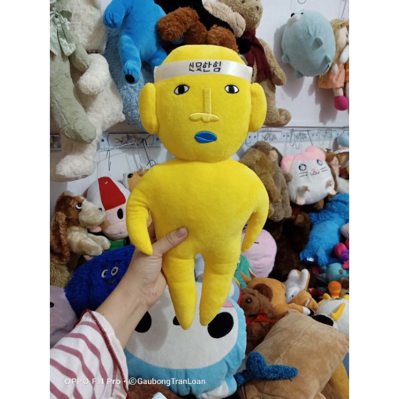 gấu bông màu vàng size 35_40cm