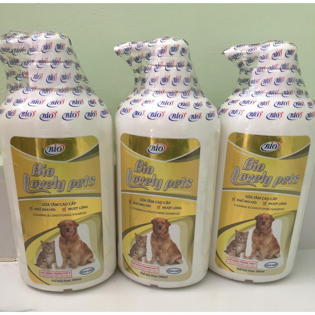 SỮA TẮM BIO LOVELY PET CHO CHÓ MÈO - KHỬ MÙI, MƯỢT LÔNG - Tạp hóa thú y sg