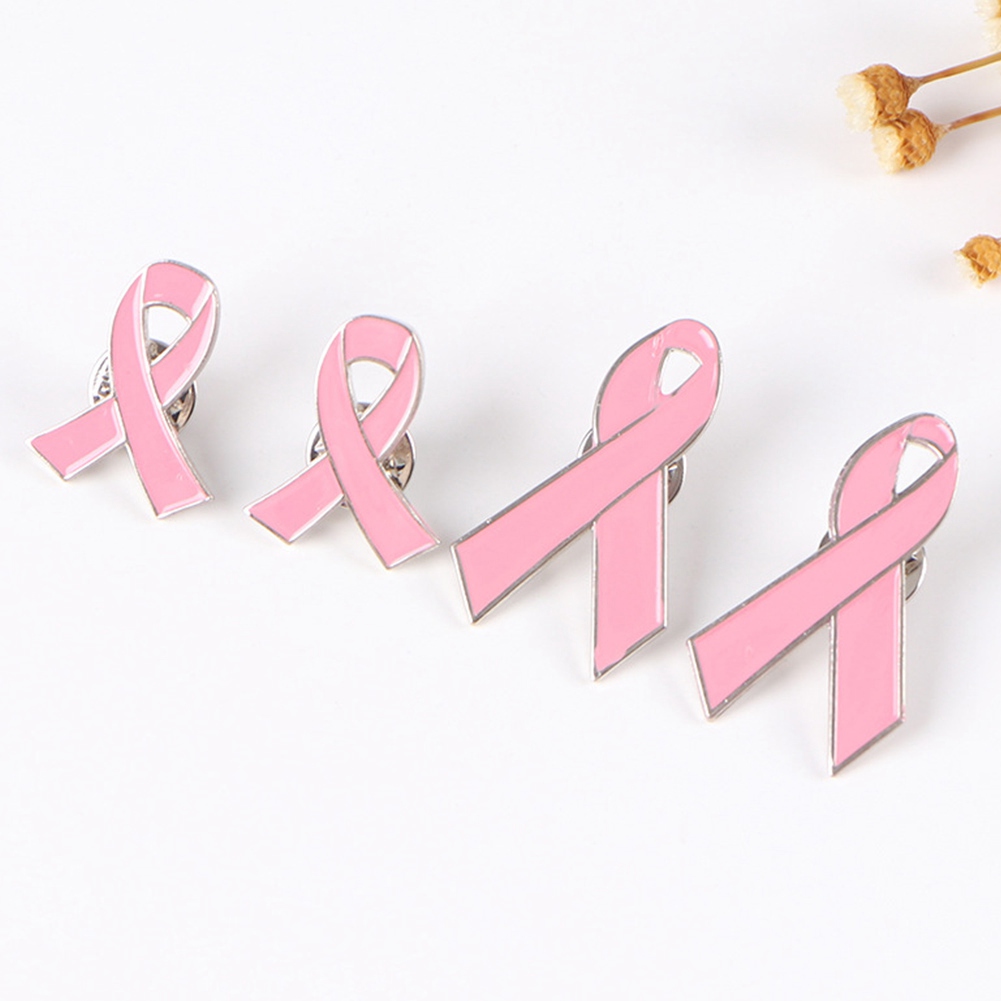 Ghim Cài Áo Hình Ruy Băng Màu Hồng / Vàng