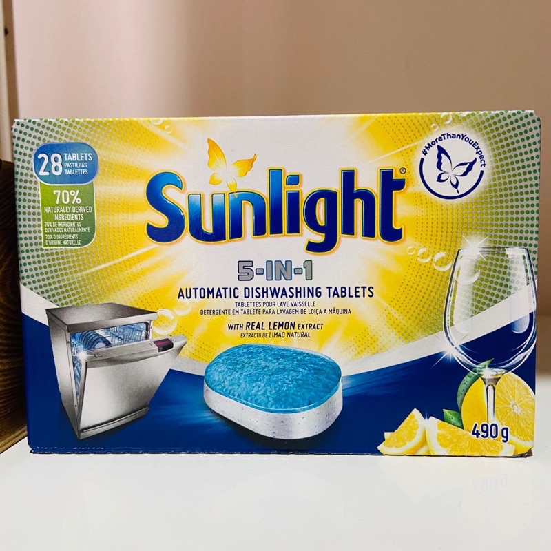Combo 3 Hộp Viên Rửa Chén Bát Sunlight 5 in 1 Dành Cho Máy Rửa Chén