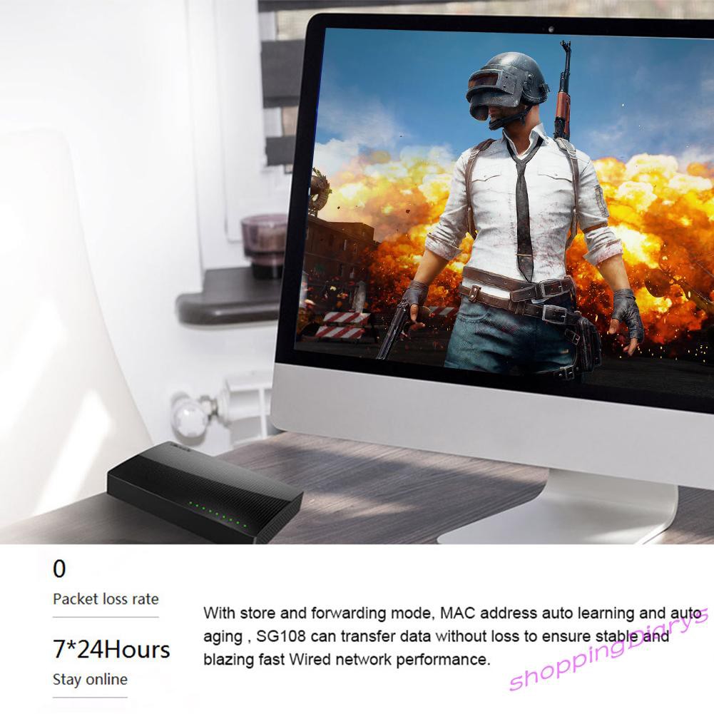 Bộ Chia 8 Cổng Mạng Lan Tenda Sg108 1000m | BigBuy360 - bigbuy360.vn
