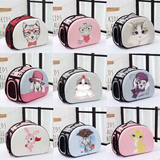 Túi Vận Chuyển Hình 3D Họa Tiết Cute Cho Thú Cưng
