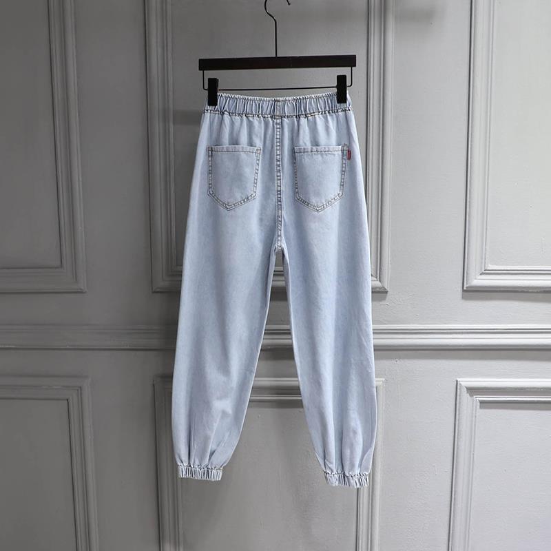 Quần Jeans Nữ Dài Lưng Cao Đính Hạt Thời Trang