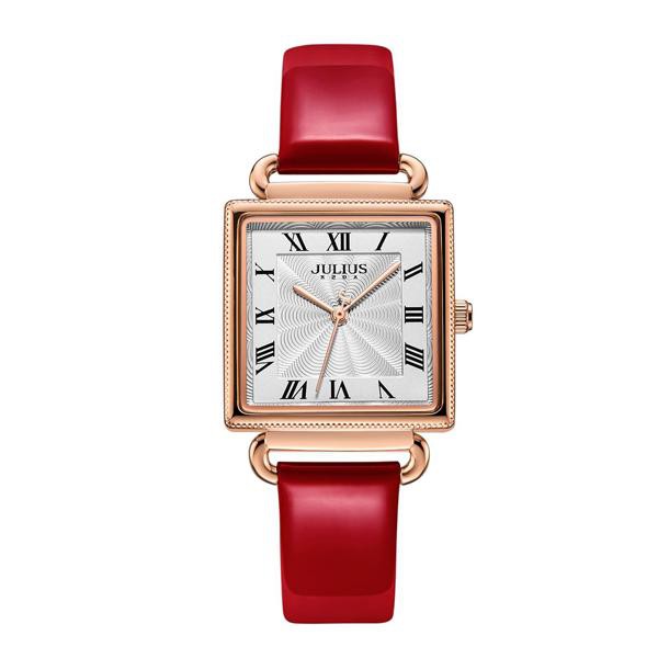 Đồng hồ nữ JA-1266C Julius Hàn Quốc dây da ( nhiều màu )