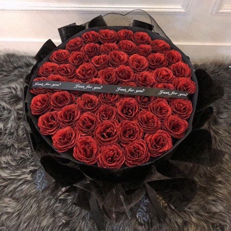 Bó 50 bông nhũ Kim Tuyến tạo Hà Nội 2 mã lựa chọn