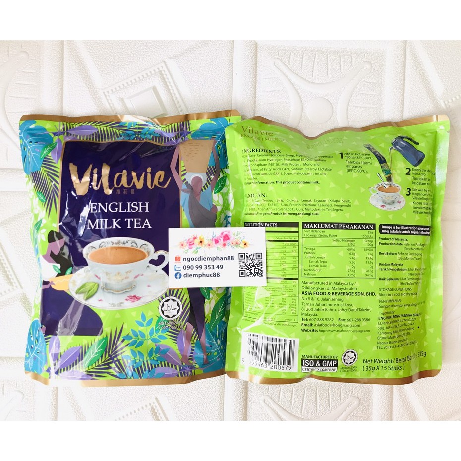 TRÀ SỮA MALAYSIA VILAVIE 525g