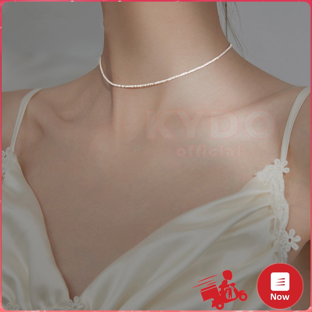 Vòng cổ bạc 925 nữ choker cá tính dây chuyền thời trang hàn quốc MCK7 - KYDO Phụ kiện trang sức