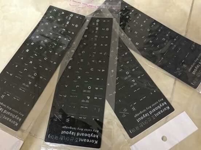 Miếng dán bàn phím tiếng Hàn ,tiếng Nhật giá rẻ
