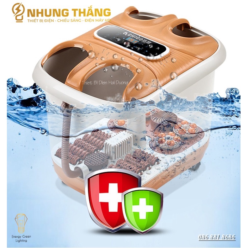 Bồn Ngâm Chân - Massge Chân Cao Cấp Chigo ZG-H182 - Dùng Cho 2 Người - Massage Tự Động Bằng Con Lăn - Điều Khiển Từ Xa