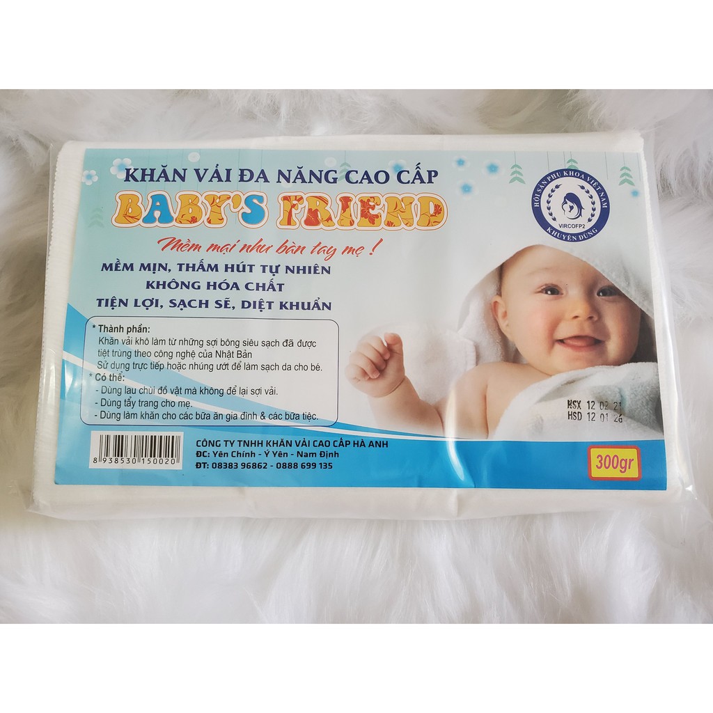 Khăn khô đa năng Baby Friend 300g (khoảng 290 tờ)