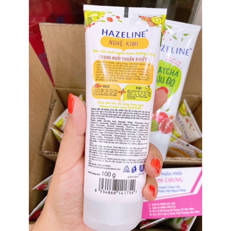 Sữa rửa mặt Hazelin (Nghệ kiwi, Matcha lựu đỏ) | BigBuy360 - bigbuy360.vn
